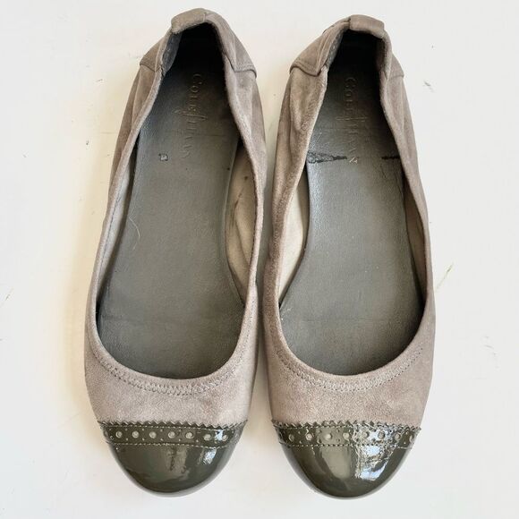 Cole Haan Air Jenni Ballet Flats Dark Grey Iron Sz 6B Quiet Luxury - Picture 3 of 12